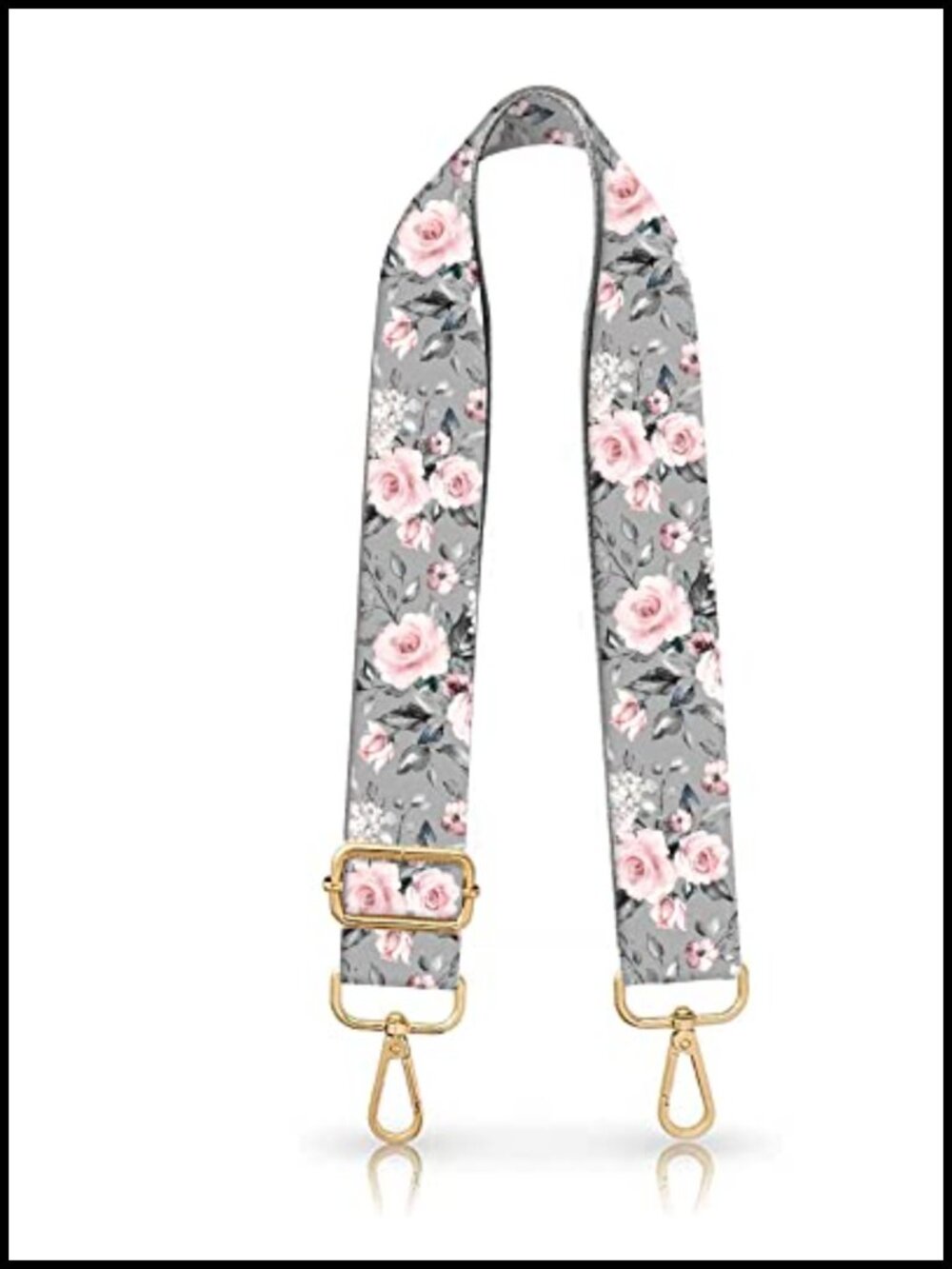 Adjustable Crossbody Purse Strap Replacement Floral Fabric Bag Strap